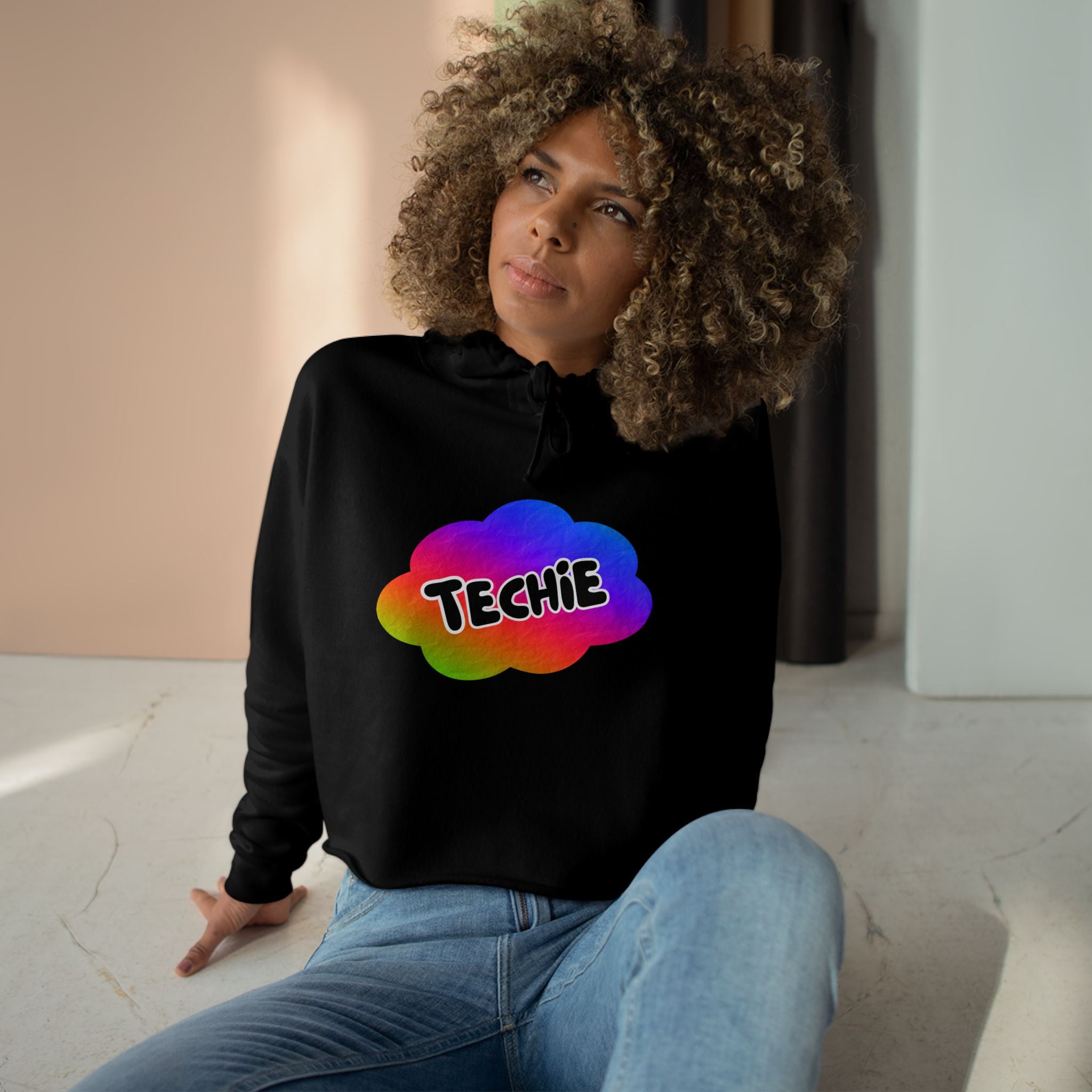Techie Crop Hoodie